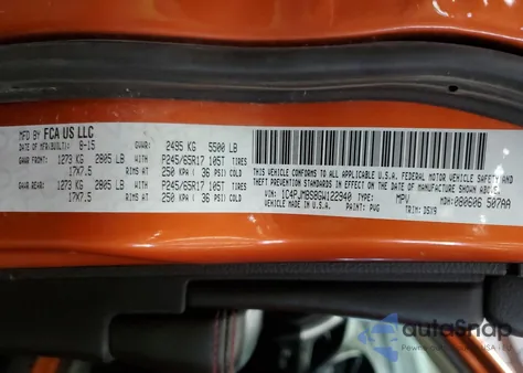 2016 Jeep Cherokee Trailhawk from USA, damaged, VIN 1C4PJMBS8GW122940